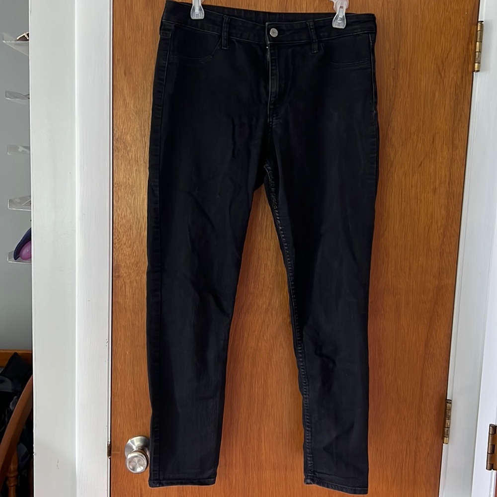 High-rise Black Skinny Jeans